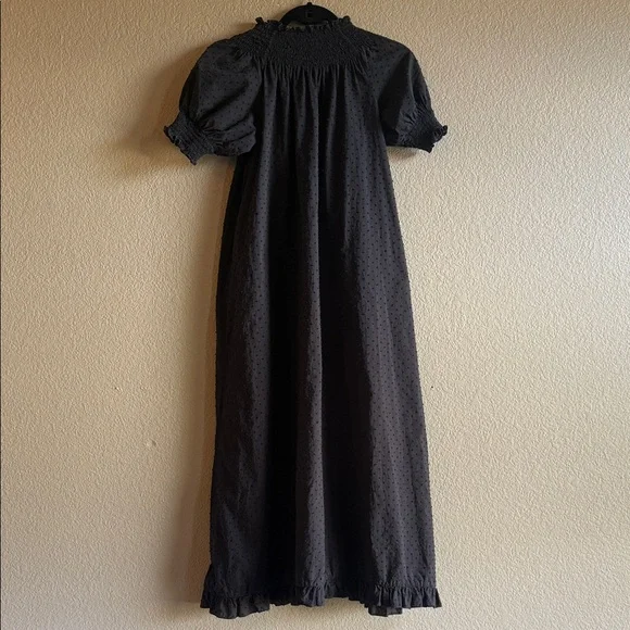 Hill House Caroline Nap Dress Black Swiss Dot - Picture 5 of 5